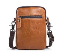 katloo Unisex Sacs en cuir véritable souple pour hommes Sac à bandoulière pour téléphone portable Ceinture pour téléphone portable Holster pour voyage, activités de plein air