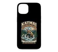 Katmai National Park & Preserve Brooks Falls Badge Grizzly Coque pour iPhone 13