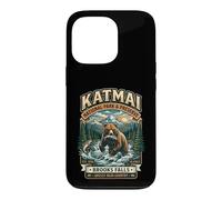 Katmai National Park & Preserve Brooks Falls Badge Grizzly Coque pour iPhone 13 Pro