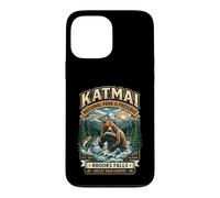 Katmai National Park & Preserve Brooks Falls Badge Grizzly Coque pour iPhone 13 Pro Max