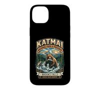Katmai National Park & Preserve Brooks Falls Badge Grizzly Coque pour iPhone 14 Plus