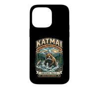 Katmai National Park & Preserve Brooks Falls Badge Grizzly Coque pour iPhone 14 Pro Max