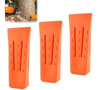 katmerio Lot de 3 cales d'abattage pour un abattage sûr - 15,2 cm - En plastique - Pour bois et bûcheron