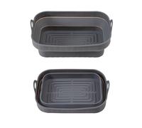 katmerio Moule en silicone pour friteuse à air chaud, réutilisable, en silicone, accessoire universel pour friteuse à air chaud, panier pour four, micro-ondes, moule à gâteau