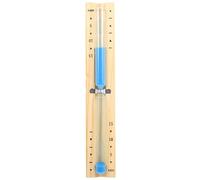 katmerio Sablier pour sauna 15 minutes avec sable bleu - Horloge en bois résistante à la chaleur à tourner + 2 vis en acier inoxydable - Accessoire pour sauna
