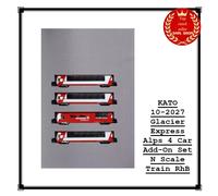 KATO 10-2027 Glacier Express Alps 4 voitures supplémentaires set échelle N tr...