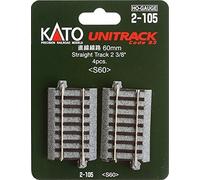 Kato 2-105 Ho Lot de 4 Supports Droits 60 mm