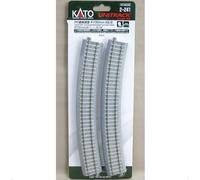 Kato 2-241 Rail Courbe / Curve Track Concrete Tie Inclined R730 22.5° 4pcs - HO