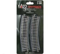 Kato 2-260 Rail Courbe / Curve Track R430 22.5° 4pcs - HO