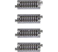 Kato 20-040 - Échelle N - Ensemble De 4 Rails Droits Longs 62 Mm Avec Ballast