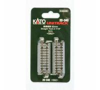 KATO 20-040 - Unitrack (S62) Droit Piste 62mm (4pcs) N Jauge
