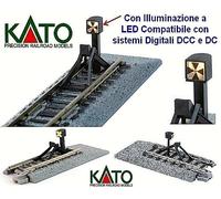 KATO 20-064 Rail Morte mm.66 Avec Lumière LED Aussi pour Numérique DCC Et Dc