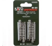 Kato 20-091 Track Assortment Set 29mm & 45,5mm 10pcs - N
