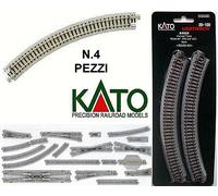 KATO N Gauge 20-110 Curved track R282-45° (4 pieces) / AIRMAIL