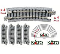 KATO 20-111 N.4 Rails Courbe 282mm (11 ") Rayon 15º Track R282-15 Échelle-n