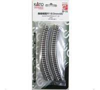 Kato 20-172 Unitrack Compact Rail Courbe / Curve Track R183mm 45° 4 pcs - N