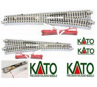 KATO 20-203 SCAMBIO ELETTRICO DESTRO A 15 Degrés mm.718 Avec Lest N 1/160