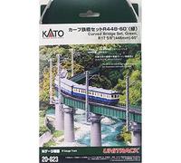 Kato 20-823 Unitrack (R448-60) Single Deck Curved Girder Bridge Green