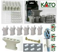 KATO 23-019 N.6 PILLARS OVAUX HAUTS MM.50 MAX Pour 2 RAILS SURÉLEVÉS ÉCHELLE-N