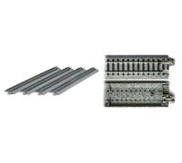 KATO 7078002 Échelle N Code 80 : Rail Long 186 MM (Paquet 4 Pièces)