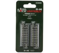 KATO 20-040 - Unitrack (S62) Droit Piste 62mm (4pcs) N Jauge