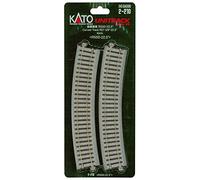 Kato Rail courbe 2-210 R550 22,5° – 4 pièces – HO