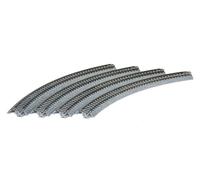 KATO K20-100 Échelle N Code 80 : Rail Courbe R 249-45° (Emballage De 4 Pièces)