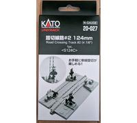 KATO N Gauge 20-027 Railroad crossing track # 2 124 mm / Railway Model Supplies
