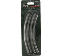 KATO N Gauge 20-100 Curved track R249-45° (4 pcs) / Railway Model Supplies
