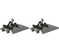 KATO Paire Tampons Rail Morte mm.35 Avec Faux Progression En Échelle N-1/160