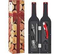 Kato Tirrinia Ensemble d'accessoires pour Tire-Bouchon à vin, kit d'outils pour ouvre-Bouteille de vin avec Autocollant de Boisson, avec ouvre-Bouteille, verseur, Bouchon, Coupe-Feuille, Anneau