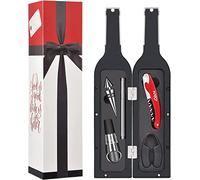 Kato Tirrinia Ensemble d'accessoires pour Tire-Bouchon à vin, kit d'outils pour ouvre-Bouteille de vin avec Autocollant de Boisson, avec ouvre-Bouteille, verseur, Bouchon, Coupe-Feuille, Anneau
