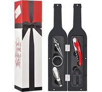 Kato Tirrinia Ensemble d'accessoires pour Tire-Bouchon à vin, kit d'outils pour ouvre-Bouteille de vin avec Autocollant de Boisson,avec ouvre-Bouteille, verseur, Bouchon, Coupe-Feuille, Anneau