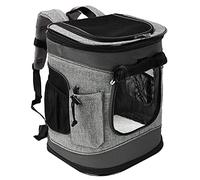 Kato Tirrinia Sac à Dos De Transport pour Chat, Sac à Dos Pliable pour Petits Chiens, Sac à Dos pour Chiot Design Ventilé pour Camping