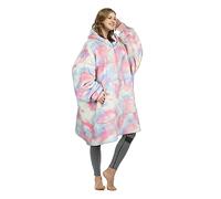 Kato Tirrinia Surdimensionné Sherpa Sweat À Capuche Couverture, Super Doux Chaud Géant Poche Avant Pull En Peluche Couverture avec Capuche pour Garçons Filles Ados Enfants, Guimauve