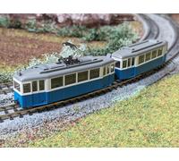 Kato Tram Urbain Motorisé Bleu Avec Remorque Utilisé En Italie Échelle N 1/160