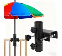 Katomi Support de parasol universel pour balustrade de balcon, balustrade de balcon, support de parasol pour balustrade carrée