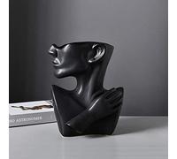 KatoonX Statue Grecque en céramique - Vase Noir - Sculpture créative pour la décoration de la Maison