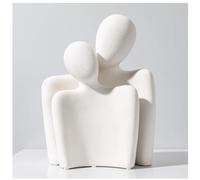 Katoonx Statuettes de Couple étreignant Les Personnages en céramique (Blanc)