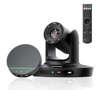 KATOVJJTS Caméra PTZ tout-en-un pour salle de conférence Système 4K UHD, caméra de vidéoconférence avec zoom optique 10x, haut-parleur et microphones Bluetooth, installation facile pour l'église et