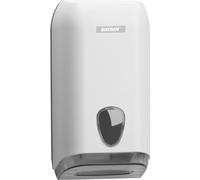 KATRIN Distributeur de papier toilette pour une feuille 92582 blanc plastique