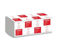 Katrin KZ03529 Lot de 20 serviettes essuie-mains en zigzag 2 plis Blanc