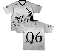 KATSEYE T-shirt unisexe en jersey pour fan de Kpop Merch for Eyecon, The Beautiful Chaos Tour 2025 Cadeau pour les fans de Kpop, Style 2, M