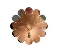 Katshdan Serpent Y Lariat Collier Doré Cristal Serpent Collier Ras Du Cou Gothique Serpents Y Forme Colliers Chunky Trombone Chaîne Ras Du Cou Colliers Vipère Halloween Bijoux