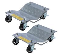 Katsu 161151 Lot de 2 chariots de roue de voiture Capacité de 1 360,8 kg avec roulettes pivotantes de 7,6 cm pour déménagement de garage