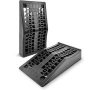 KATSU 2 Pièces Rampes de Voiture en Plastique Profil Bas Extra Large Raccourcie Capacité de 5 Ton Robuste Rampes de Caravane pour Levage de Auto Garage Atelier Service