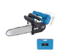 Katsu FIT-BAT 102776 - Tronçonneuse électrique sans fil sans balais de 25,4 cm avec chaîne supplémentaire, dans un étui en plastique, pour élagage d'arbres de jardin, coupe du bois, sans batterie