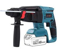 KATSU FIT-BAT 21V Marteau Perforateur Sans Fil Brushless SDS Perceuse à Percussion Rotative 26mm avec Moteur Brushless, pour le Perçage du Béton, de l'Acier et du Bois (sans Batterie)