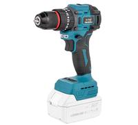 KATSU FIT-BAT 21V Perceuse Percussion Sans Fil Brushless, Mini Perceuse Visseuse Sans Fil avec Moteur sans Balais, Mandrin sans clé 10mm, 2 Vitesses et Lumière LED, sans Batterie