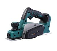 KATSU FIT-BAT 21V Rabot Sans Fil, Régime à Vide 15000RPM, Largeur de Rabotage 82mm et Profondeur 2mm, Raboteuse à Main électrique, Lames Supplémentaires Incluses, sans Batterie ni Chargeur